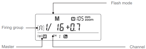 LCD-Anzeige - Funk&uuml;bertragungsmodus - Master-Einheit