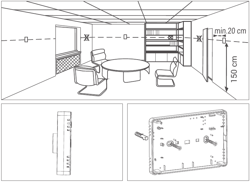 UBICACI&Oacute;N DEL TERMOSTATO DE AMBIENTE