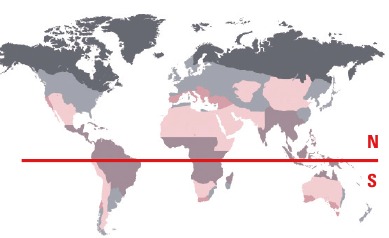 SETTING > HEMISPHERE AND CLIMATE ZONE