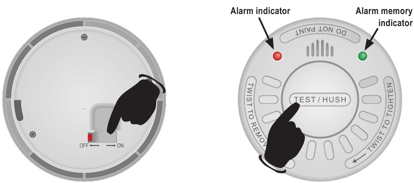 INITIAL ACTIVATION - Indication and Controls