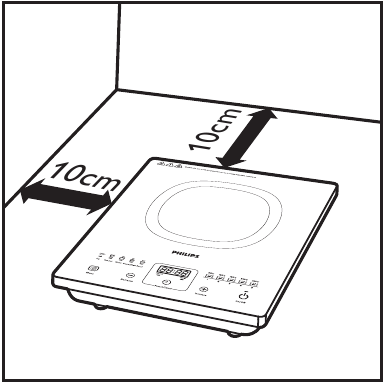 Persiapan penggunaan - Memberi jarak pada unit