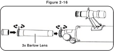 BARLOW LENSİNİN TAKILMASI VE KULLANILMASI