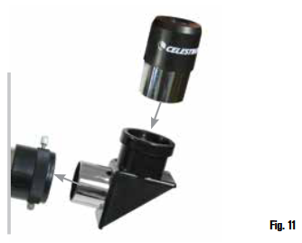 INSTALANDO A DIAGONAL E A OCULAR