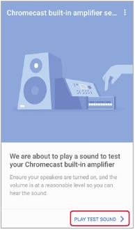 Schermata di connessione all'altoparlante nell'app Google Home