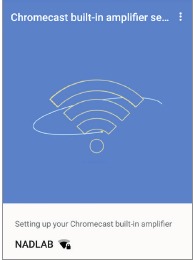 Schermata di connessione alla rete nell'app Google Home