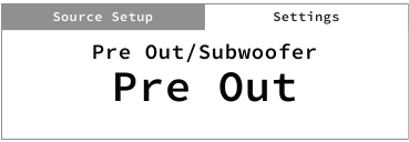 Werking - PRE-UITGANG/SUBWOOFER