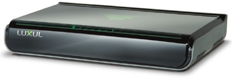 XGS-1008 Front Panel and Side View Showing Ventilation
