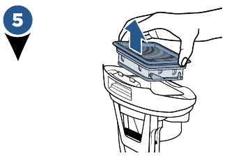 Konserwacja: Opr&oacute;żnianie zbiornika na brudną wodę - Krok 2