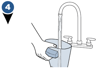 Konserwacja: Opr&oacute;żnianie zbiornika na brudną wodę - Krok 1