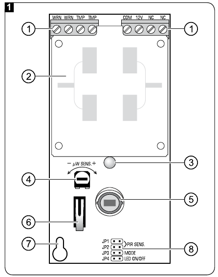 Detektor elektron plata ko'rinishi
