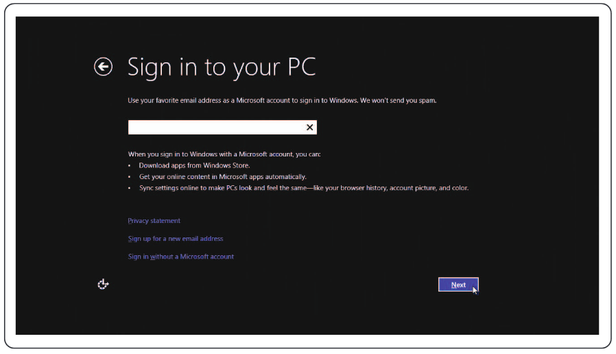 Dokončajte nastavitev sistema Windows - 3. korak