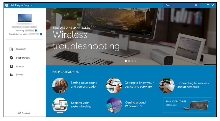 Ajutor și asistență Dell