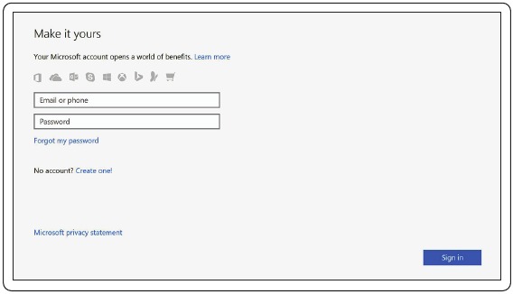 Prijava v va&scaron; Microsoftov račun