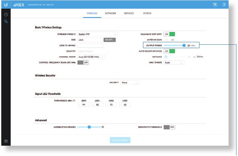 Responsabilitatea instalatorului pentru conformitate - Putere de ieșire