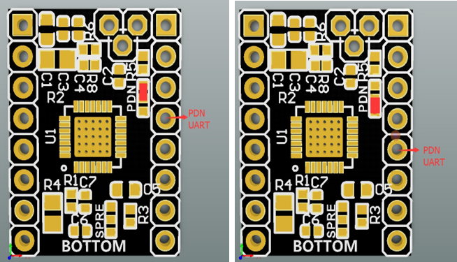 Nastaven&iacute; pinů režimu UART