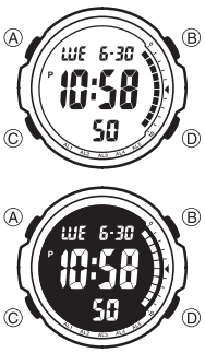 Casio AE1500 soati tugmalaridan foydalanish