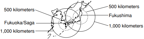 Portate di ricezione approssimative - Giappone