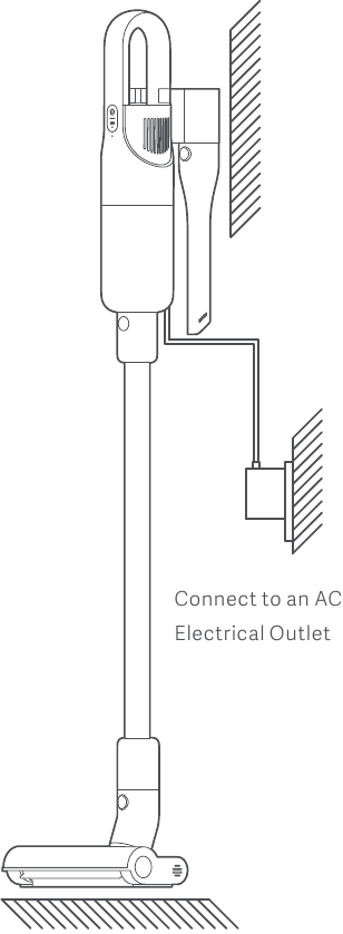 Įkrovimo būdas - Maitinimo adapterio prijungimas