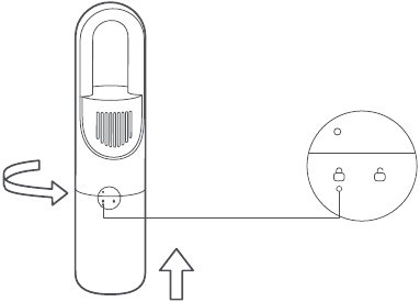 Dulkių skyriaus i&scaron;ėmimas ir įdėjimas - 3 žingsnis