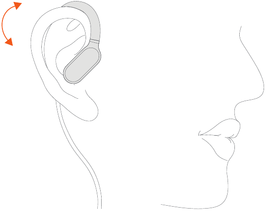 Find your fit - Step 2 - Moving the microphone