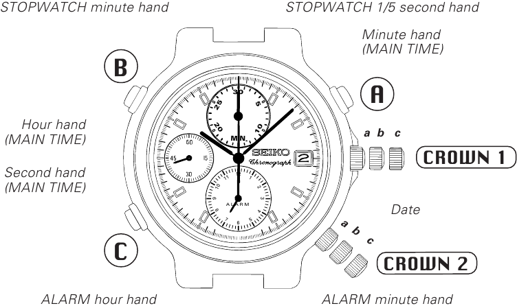 PANTALLA Y CORONAS/BOTONES