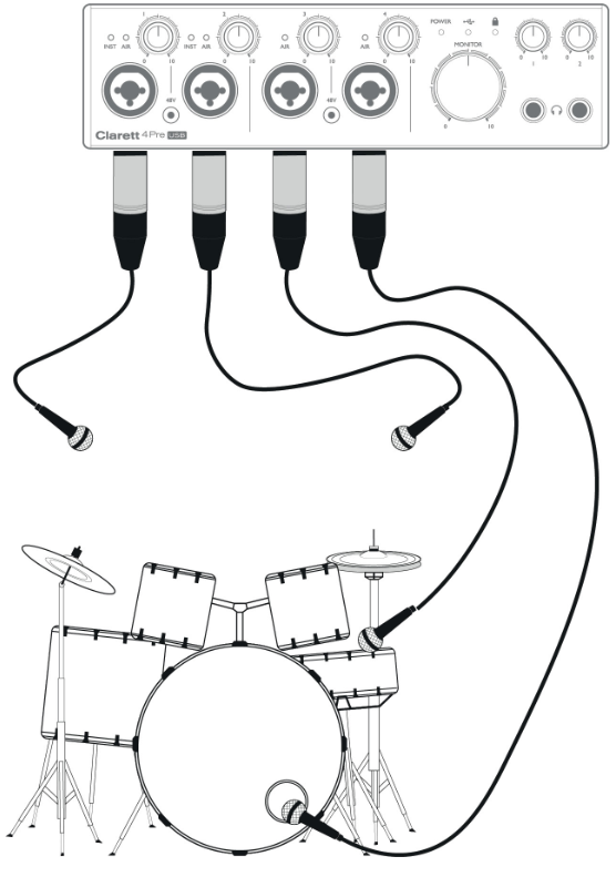 Baraban to'plamini yozib olish - 2-qadam