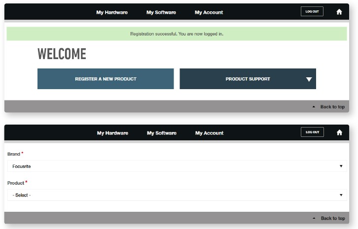 Clarett USB-ni ro'yxatdan o'tkazish - 2-qadam
