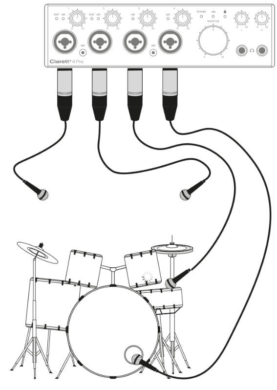 Bir davul seti kaydetme - Adım 2