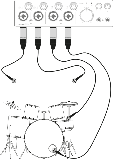 M&ocirc;žete nahr&aacute;vať bicie len so &scaron;tyrmi mikrof&oacute;nmi