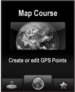 Vartotojas gali rankiniu būdu įvesti kurso pavadinimą ir žemėlapio GPS duomenų ta&scaron;kus