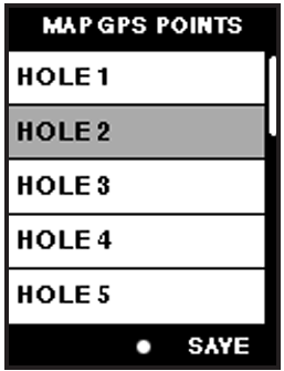 GPS-Punkte kartieren Bildschirm