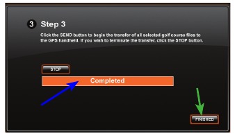 Kurs Verilerini YP GPS &Uuml;nitesine Aktarma - Adım 7
