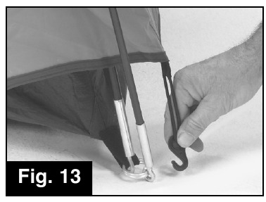 Жаңбырдан қорғайтын жабынды бекіту үшін - 6-қадам