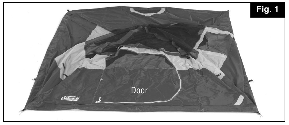 Шатырды орнату үшін - 1-қадам