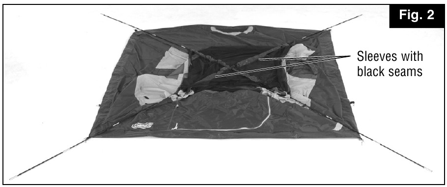 Шатырды орнату үшін - 2-қадам