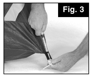 Шатырды орнату үшін - 3-қадам