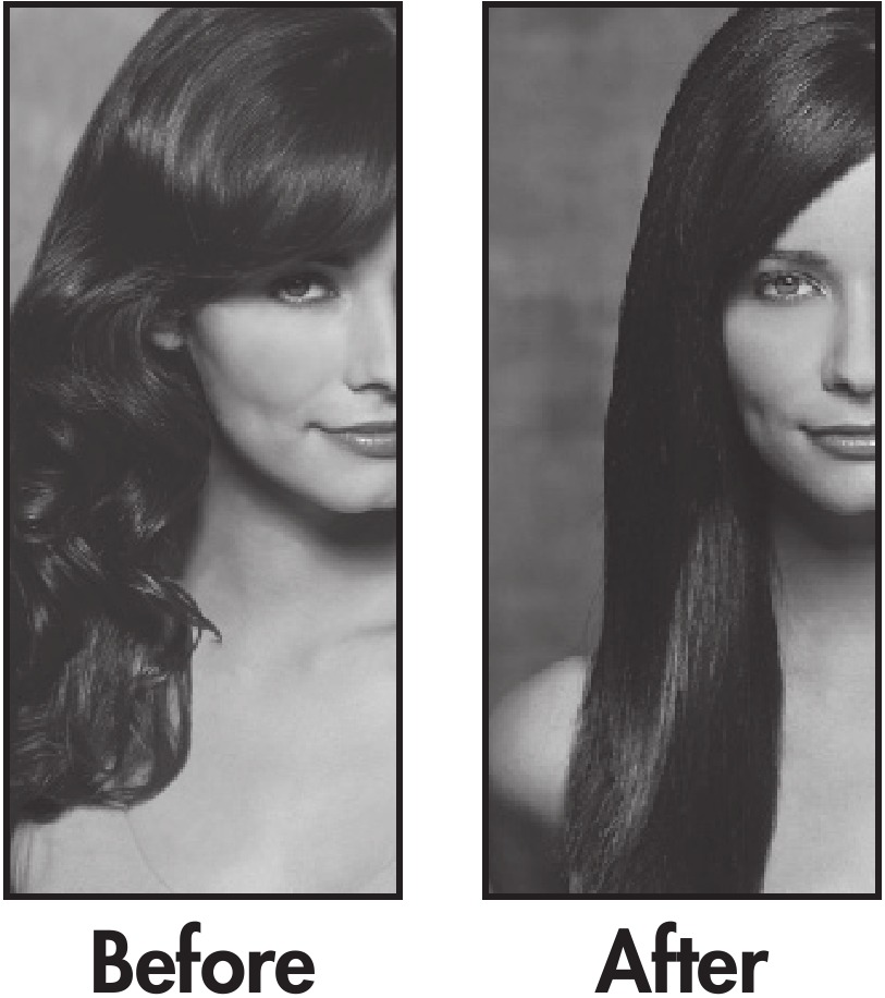 VERWANDELT LOCKEN IN SEKUNDEN IN GLATTES HAAR - Effekt