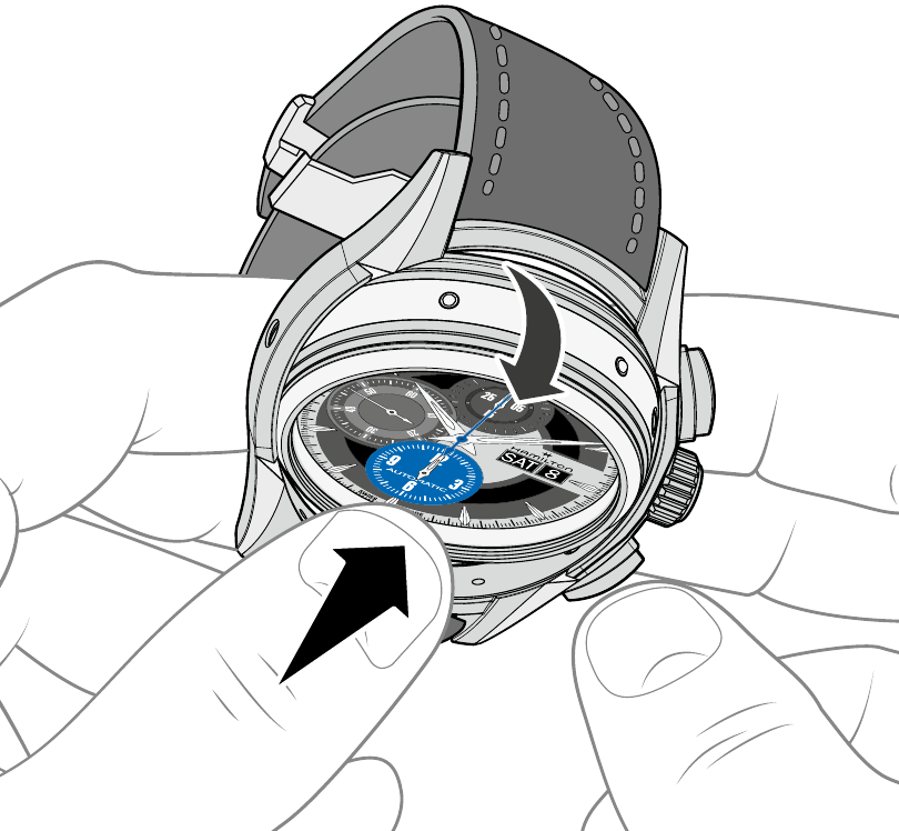 Натиснете, за да завъртите корпуса