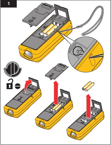 Para instalar ou substituir as pilhas