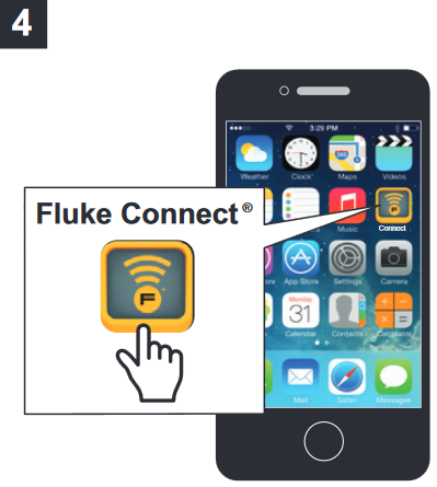 Fluke Connecti kasutamiseks - samm 4