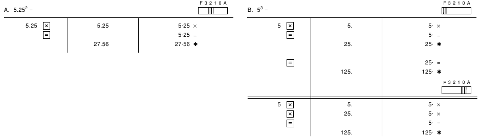 PRIMERI IZRAČUNOV - POTENCA 