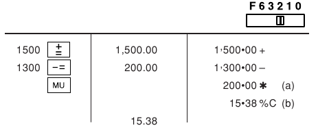 EJEMPLOS DE C&Aacute;LCULO - CAMBIO DE PORCENTAJE