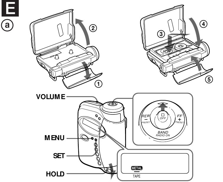 Reproducci&oacute;n de una cinta - Paso 1