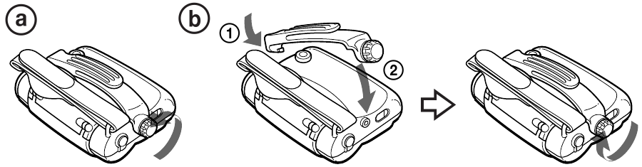 Uso del clip para cintur&oacute;n