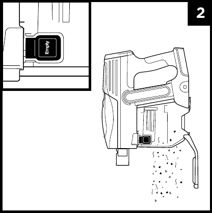VACIADO DEL DEP&Oacute;SITO DE POLVO - Paso 2