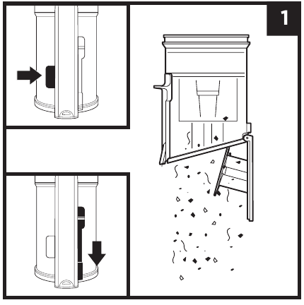EXTRACCI&Oacute;N Y LIMPIEZA DEL DEP&Oacute;SITO DE POLVO - Paso 1