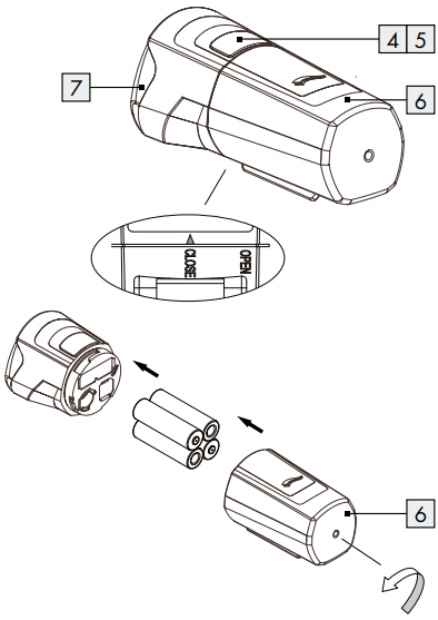 Установка батарей в фару