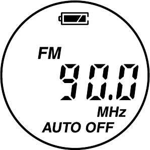 Affichage de syntonisation manuelle