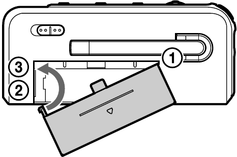 Si le couvercle du compartiment des piles se d&eacute;tache