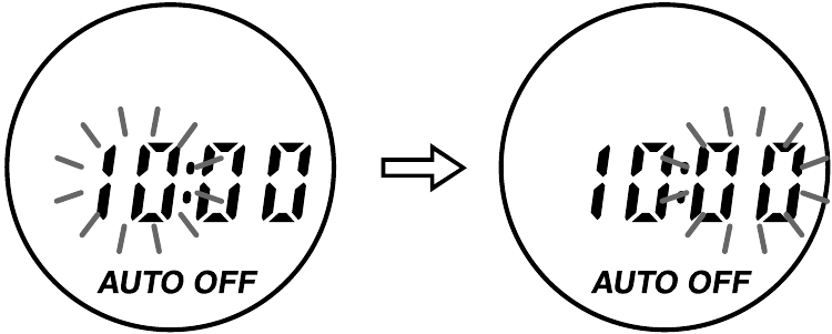 R&eacute;glage de l'horloge - &Eacute;tape 2 - Ajustement de l'heure